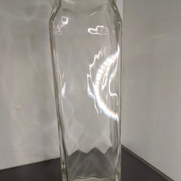 Large 14" Tall Clear Glass Vase made in Italy - Picture 4 of 6